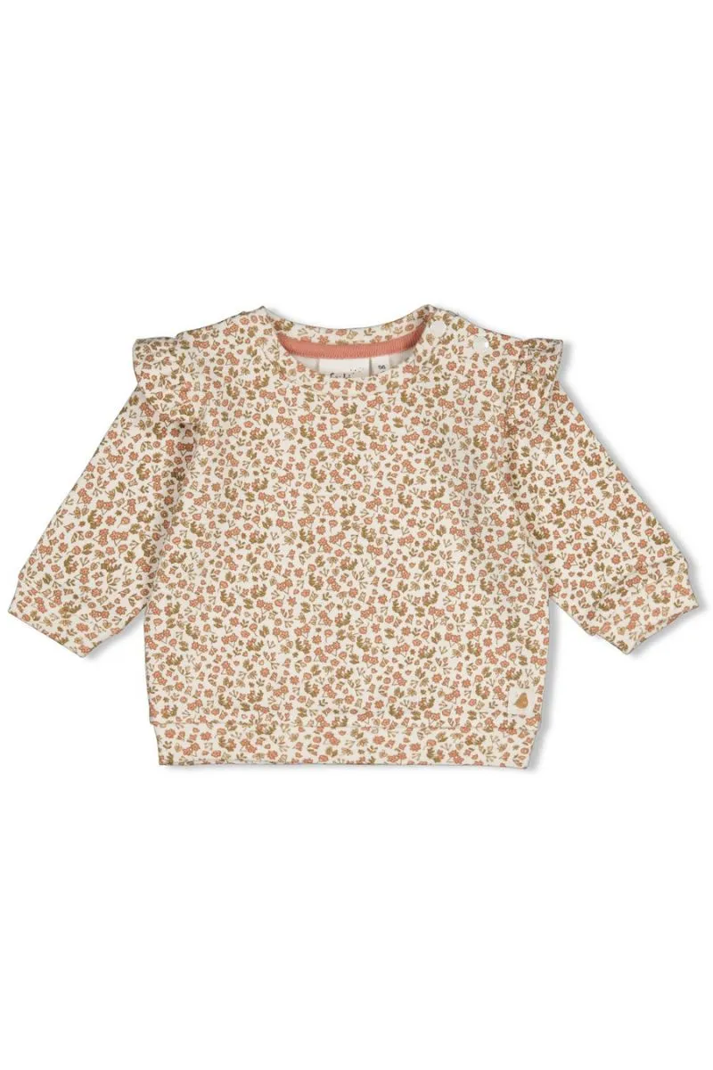 Feetje Sweater AOP Fall In Love offwhite, sweater met all-over print